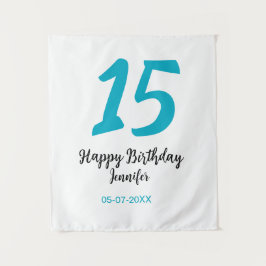 Tapete De Parede modelo de 15 anos quiencenera adicionar data ano a