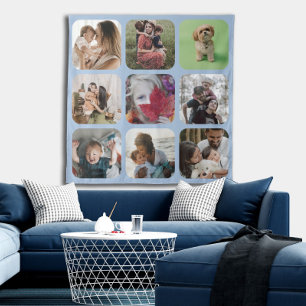 Tapete De Parede Modelo de colagem de fotos lembrança quadrado bord