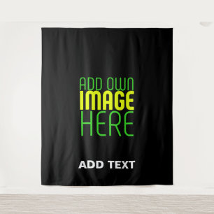 TAPETE DE PAREDE MODELO DE TEXTO DE IMAGEM NEGRA SIMPLES EDITÁVEL M