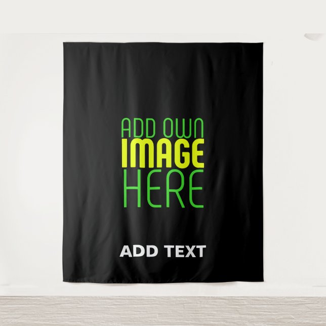 TAPETE DE PAREDE MODELO DE TEXTO DE IMAGEM NEGRA SIMPLES EDITÁVEL M (Frente)