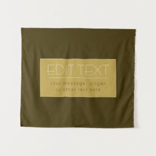 Tapete De Parede Modelo de texto editável elegante Dourado vintag