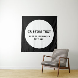 Tapete De Parede Modelo de texto personalizável simples e negrito