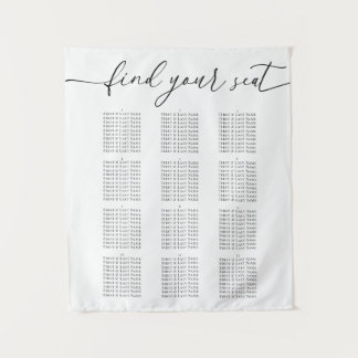 Tapete De Parede Modern Elegant Wedding Seating Chart for 12 Tables