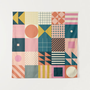 Tapete De Parede Modern geometric abstract pattern design with simp