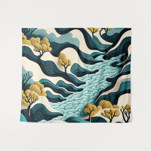 Tapete De Parede Modern Landscape (Frente (Horizontal))