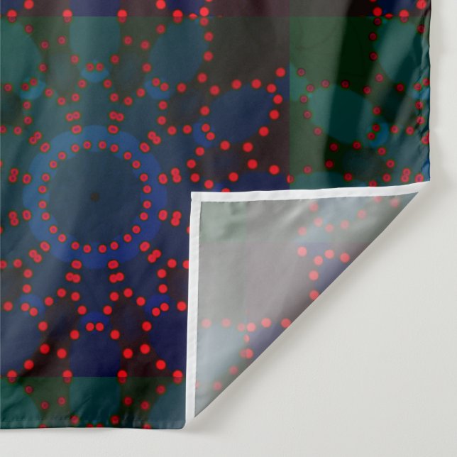 Tapete De Parede Modern Mandala Lines Red Black Rosa (Detalhe)