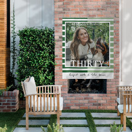 Tapete De Parede Modern Minimalist Striped 30th Birthday Photo