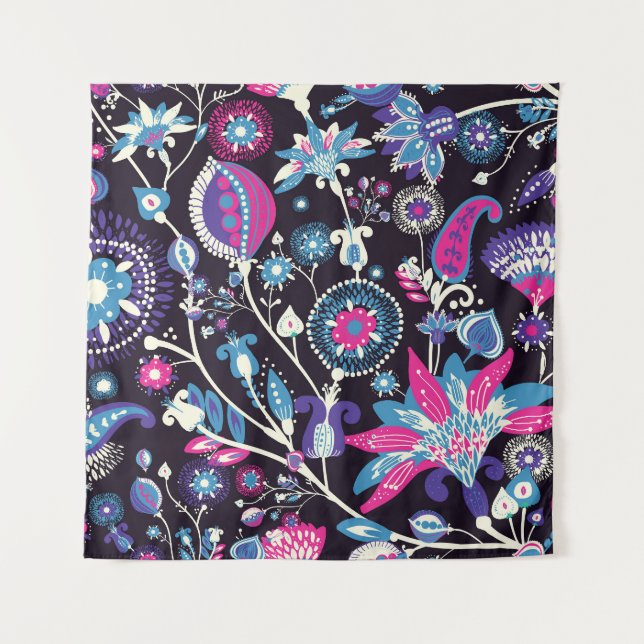 Tapete De Parede Modern paisley: padrão oriental tradicional. (Frente)