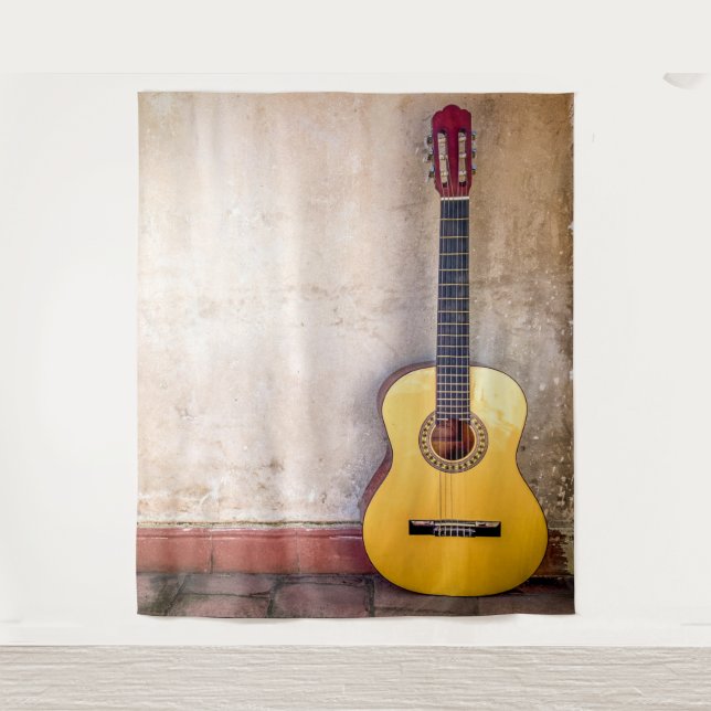 Tapete De Parede Modern Urban Acoustic Guitar Music Country (Frente)
