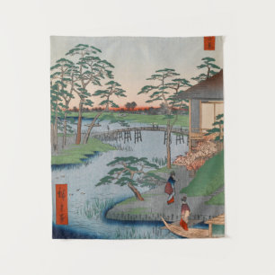 Tapete De Parede Mokuboji Temple Vintage Ukiyo-e Art Japonês