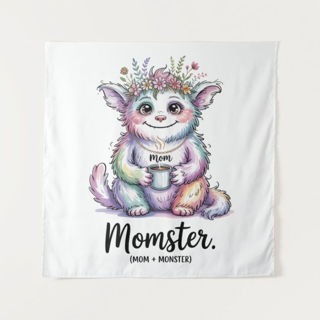 Tapete De Parede Momster. (Mom + Monster) (Frente)