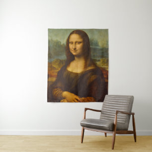 Tapete De Parede Mona Lisa, La Joconde, 1503 por Leonardo da Vinci