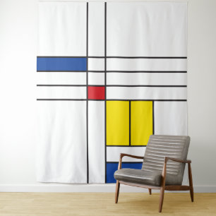Tapete De Parede Mondrian II Minimalista De Stijl Modern Art Design