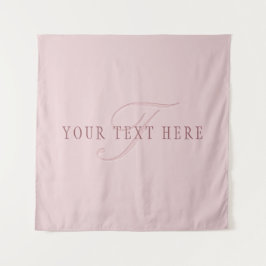 Tapete De Parede Monograma com Aparência Elegante | Dourado Rosa