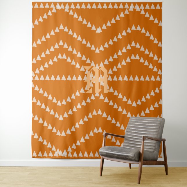 Tapete De Parede Monograma do padrão das setas brilhantes (In Situ)