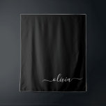 Tapete De Parede Monograma Elegante Moderno e Branco Negro<br><div class="desc">Apresentando nossa Coleção de Monogramas Modernos Minimalistas Pretos e Brancos: adote simplicidade e sofisticação com nossos designs minimalistas, curados para elevar seu estilo sem esforço. Feita de olho na estética moderna, essa coleção apresenta designs negras e brancos elegantes, acentuados por monogramas personalizados. De papelaria chic a acessórios versáteis, nossa coleção...</div>