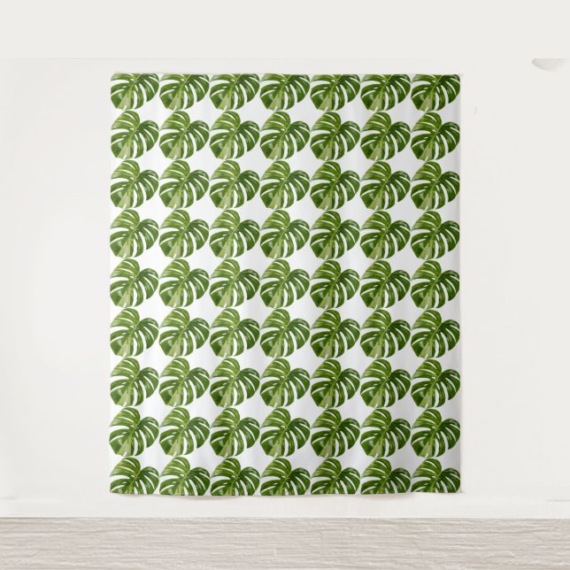 Tapete De Parede Monstera Albo Tapestry — Large Rare Variegation (Frente)