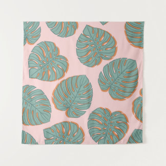Tapete De Parede Monstera Leaf: Padrão Vintage Tropical