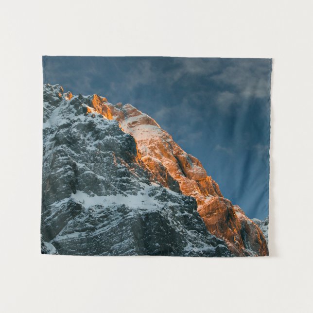 Tapete De Parede Montanha brilhante no pôr do sol (Frente (Horizontal))