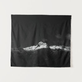 Tapete De Parede Montanha majestosa Triglav a preto e branco