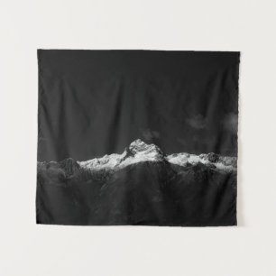 Tapete De Parede Montanha majestosa Triglav a preto e branco