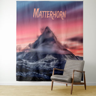 Tapete De Parede Montanha Matterhorn Europa Alpes Suíça Itália