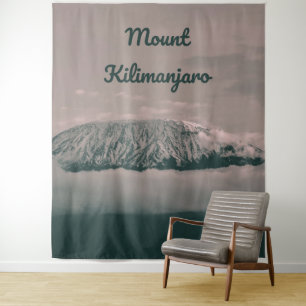 Tapete De Parede Monte Kilimanjaro Vulcão de Neve na Tanzânia Áfric