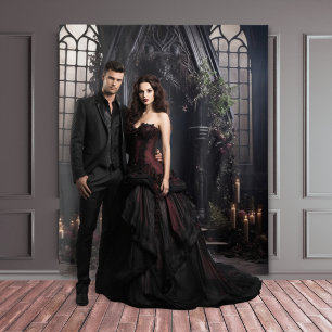 Tapete De Parede Moody Gothic Dark Alter Flowers & Greenery XLarge