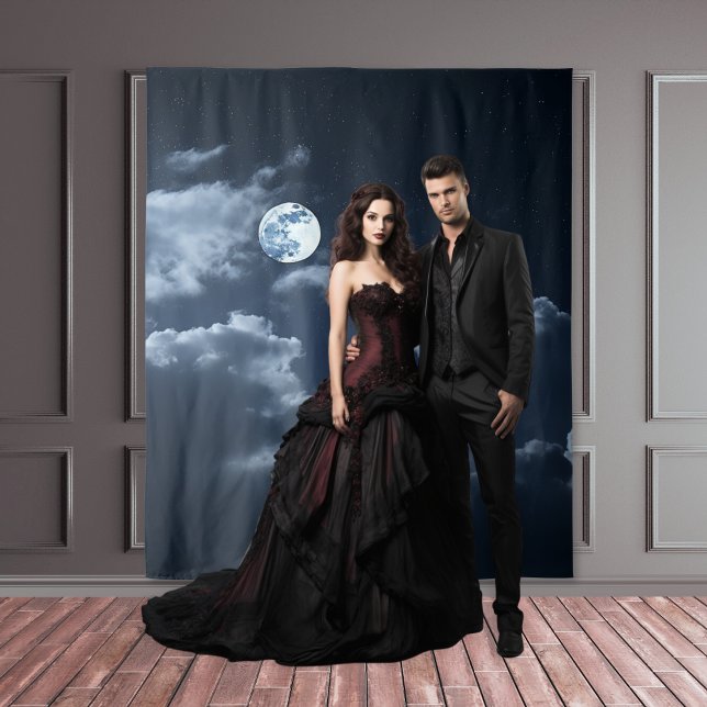 Tapete De Parede Moody Gothic Full Moon & Clouds XLarge (Criador carregado)