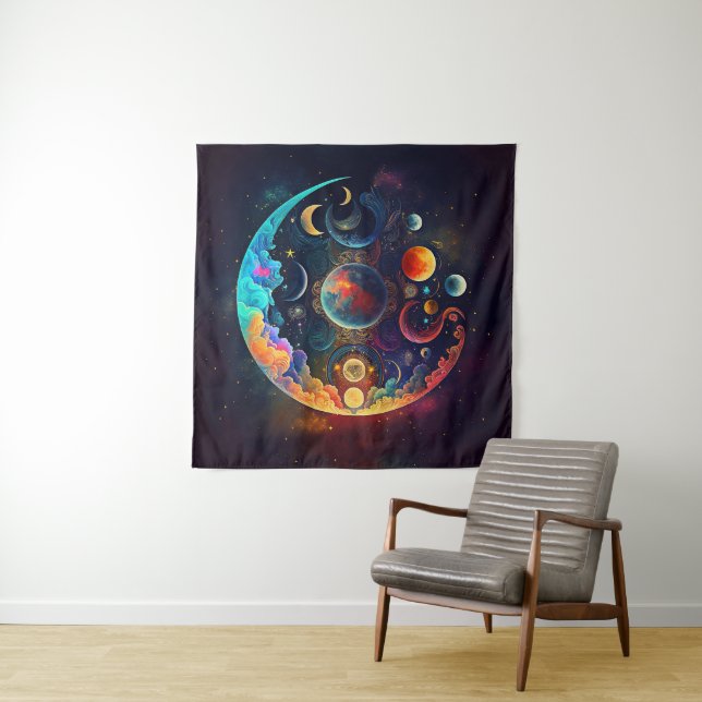 Tapete De Parede Moon Dreams Tapestry (In Situ)