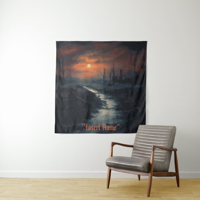 Tapete De Parede Moonlit Menace: A Floresta Negra Assombrada em Dus (In Situ)