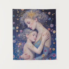 Tapete De Parede Moonlit Mother’s Embrace Tapestry
