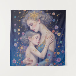 Tapete De Parede Moonlit Mother’s Embrace Tapestry