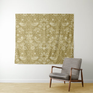 Tapete De Parede Morango Ladrão Dourado, William Morris