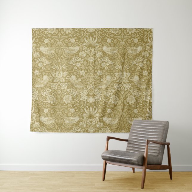 Tapete De Parede Morango Ladrão Dourado, William Morris (In Situ (Horizontal))
