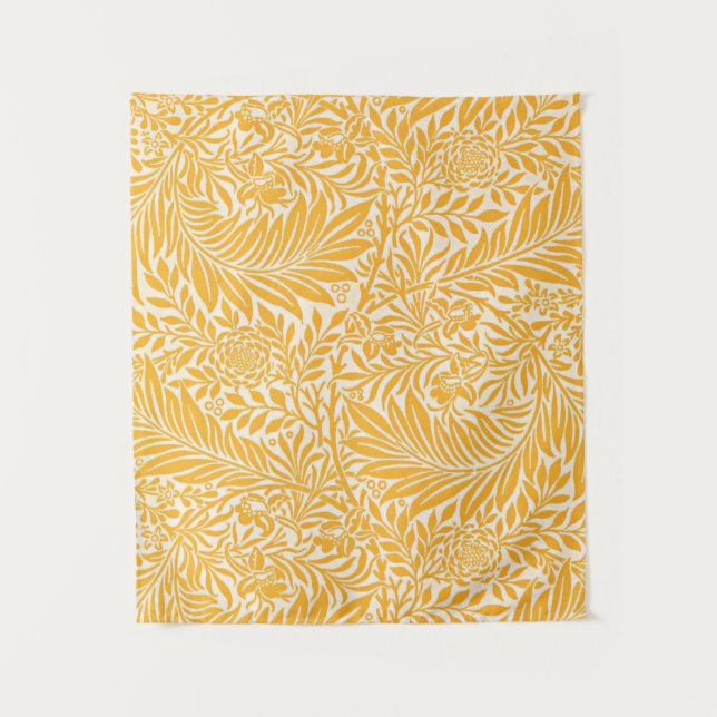 Tapete De Parede Morris - Larkspur, ouro amarelo (Frente)