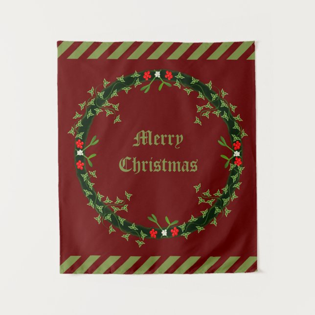 Tapete De Parede Morte de Natal Gótica Personalizada (Frente)