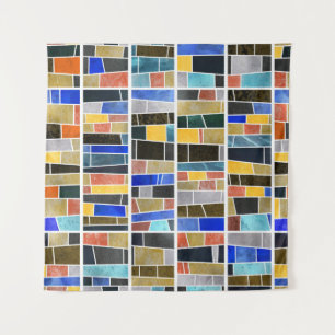 Tapete De Parede Mosaico de vidro abstrato: textura de alta resoluç