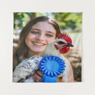 Tapete De Parede Mostrar Foto de Aves de Criação Personalizar