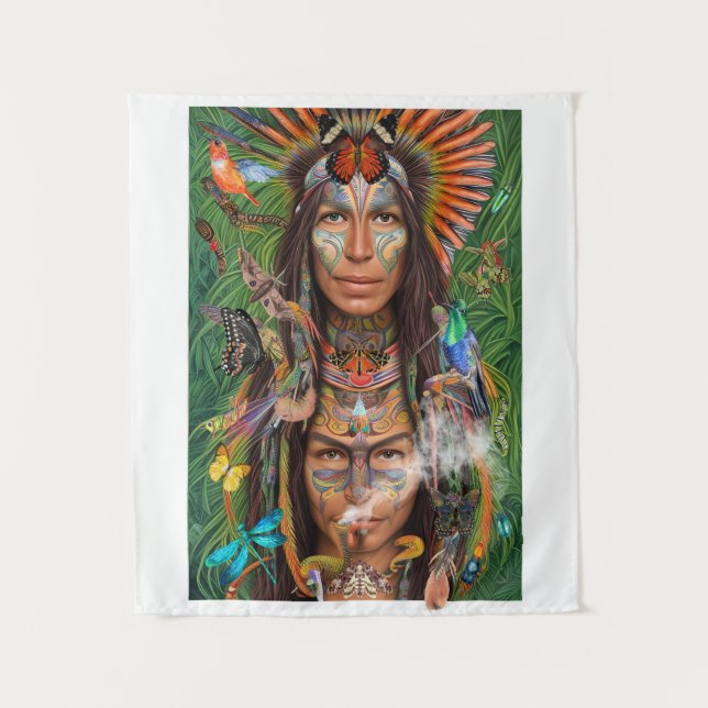 Tapete De Parede Moth Men Shamen (Frente)