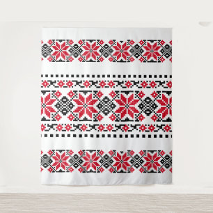 Tapete De Parede Motif Tradicional Romeno "As Estrelas"