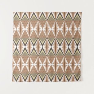 Tapete De Parede Motifs Étnicos: Padrão Folk Elegante.