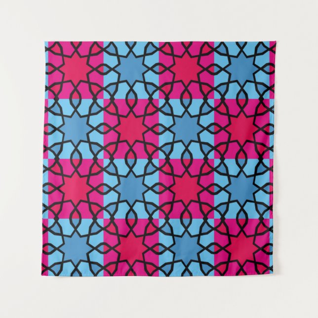 Tapete De Parede Motivos geométricos islâmicos, que são muito simpá (Frente)