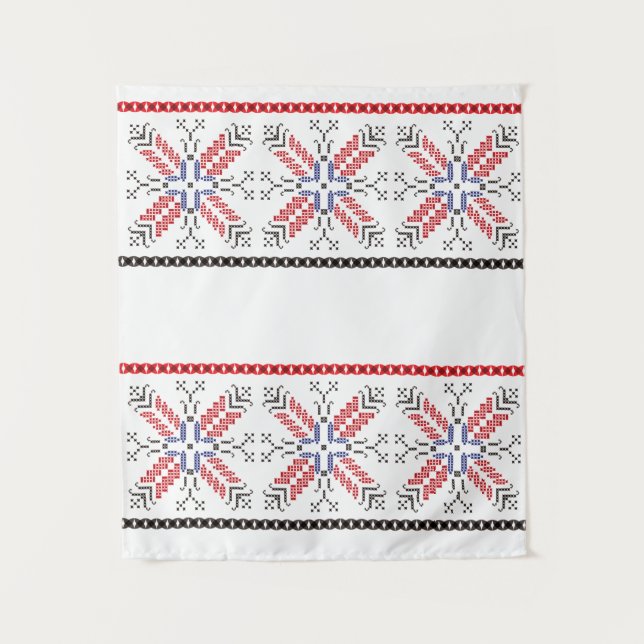 Tapete De Parede Motivos tradicionais romenos de arte popular Romên (Frente)