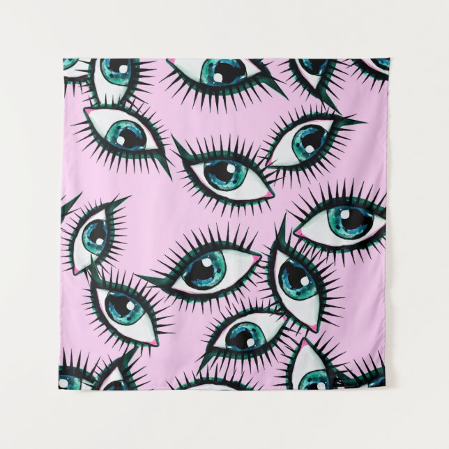 Tapete De Parede Mountain eye. Abstract icon.  (Frente)