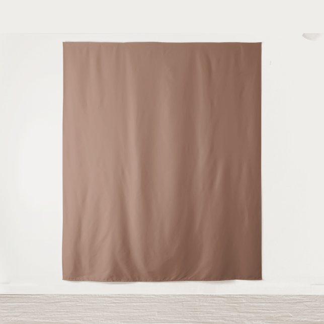 Tapete De Parede Mousse de Mocha Cor Sólida Elegante e Tendência (Frente)