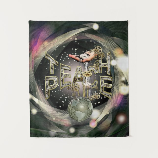 Tapete De Parede Movimento de Paz de Ensino (Frente)