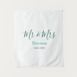 Tapete De Parede Mr & Mrs last name married year wedding engagement