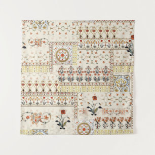 Tapete De Parede Mughal Floral Paisley: Elegância Digital Étnica.