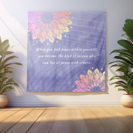 Tapete De Parede Muito Peri Yoga Instrutor Rosa Dourado Mandala Cot